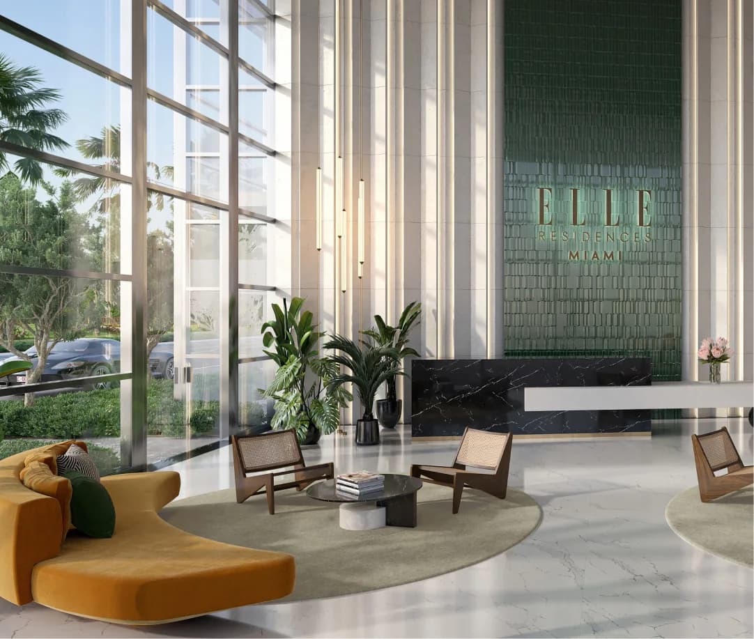 ELLE Residences Miami — The entrance