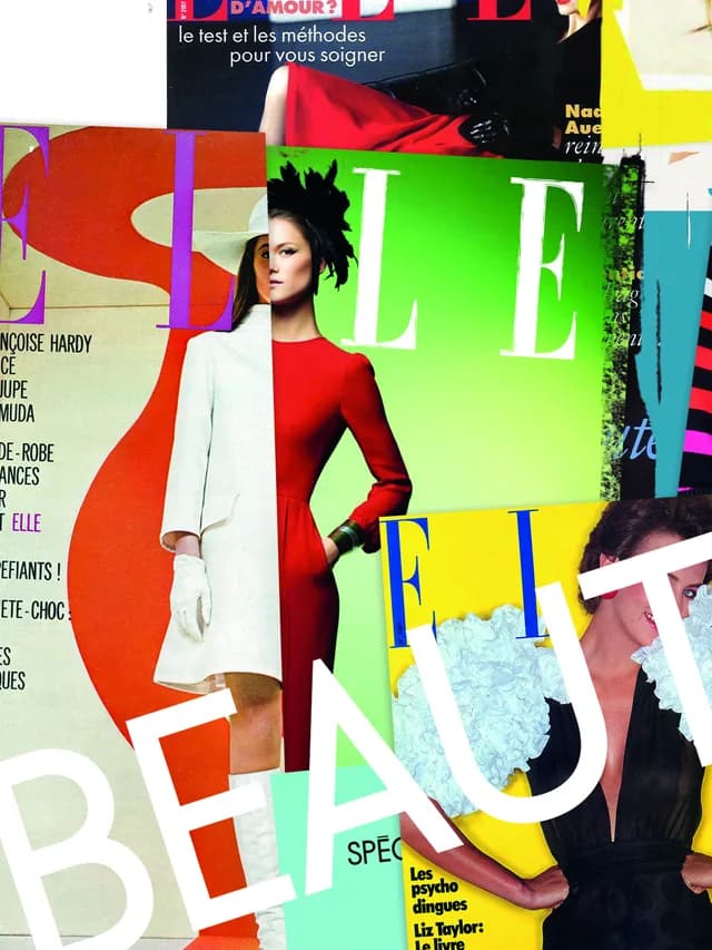 ELLE cover artwork — beauty