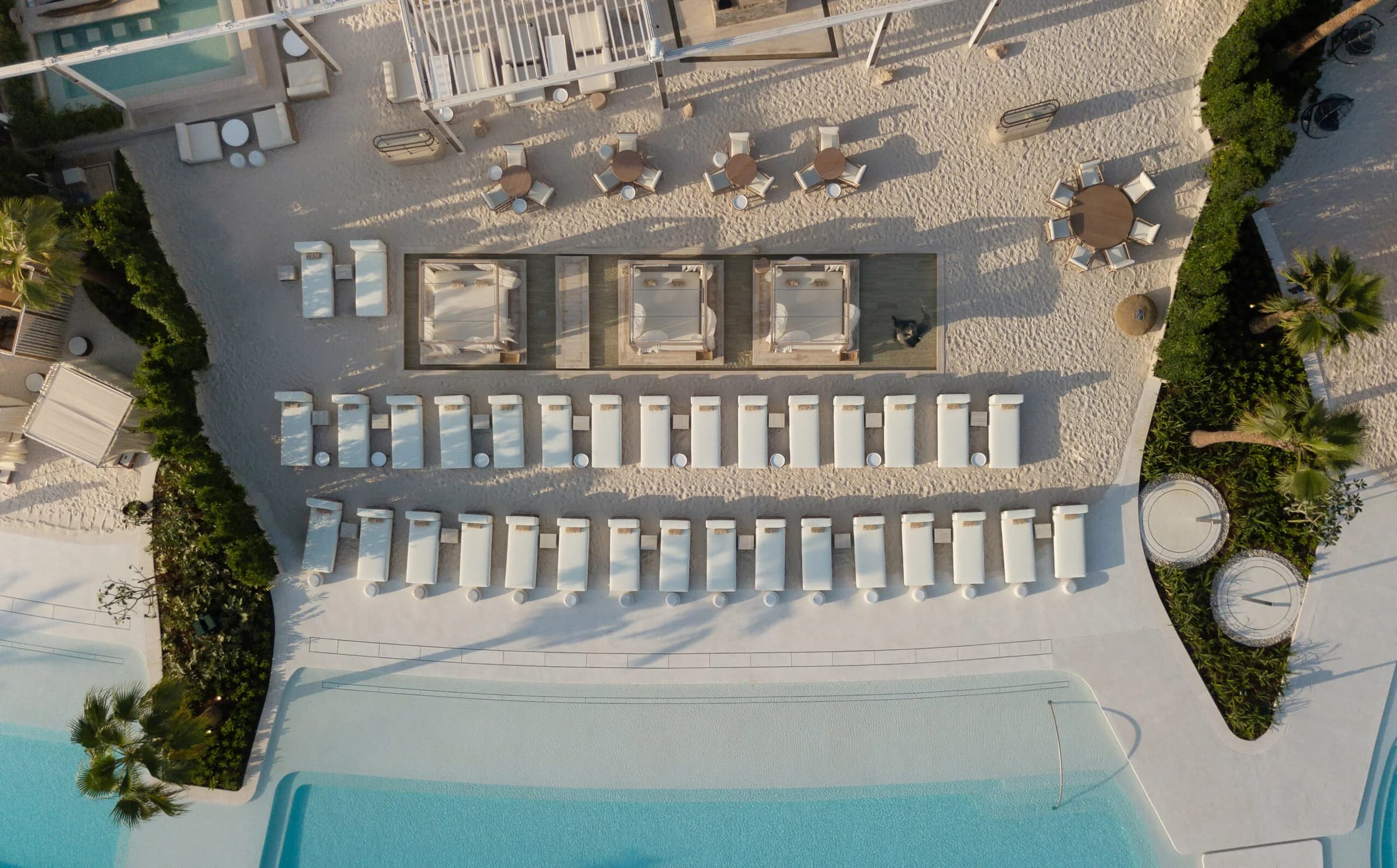 SĀN Beach, Dubai, from above