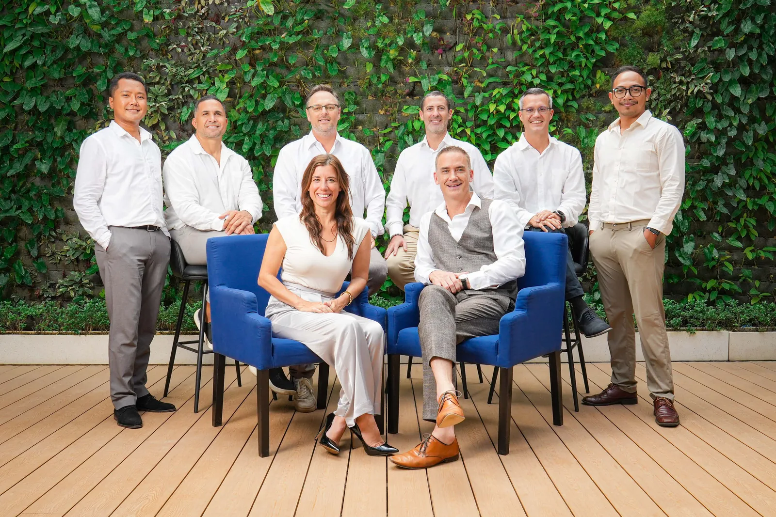 Geonet's management team at the Bali headquarters