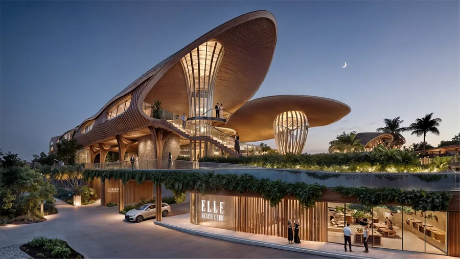 ELLE Resort & Beach Club, Seminyak — the beach club entrance