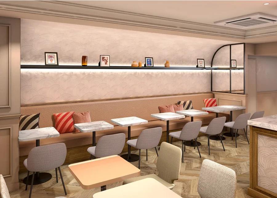 ELLE cafe Roppongi Hills — the dining room