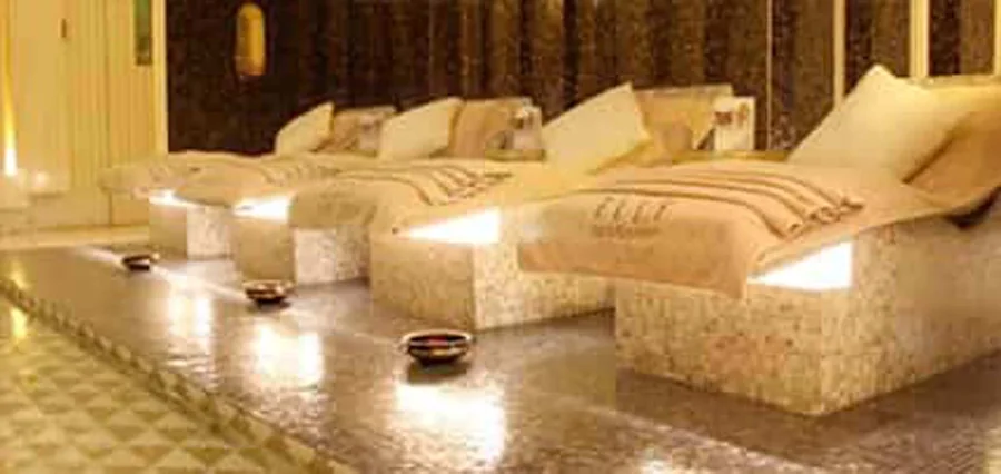 ELLE Spa New Delhi — a treatment room at the Crowne Plaza
